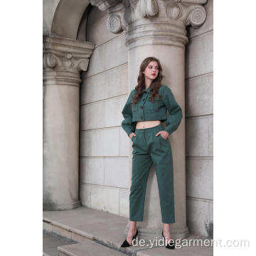 Green Army Jacke und Hose für Frauen